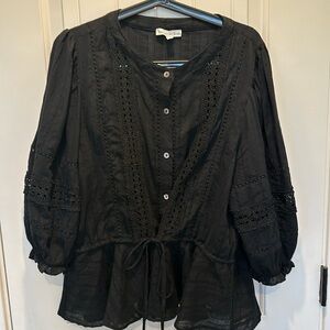 Black blouse sz L
